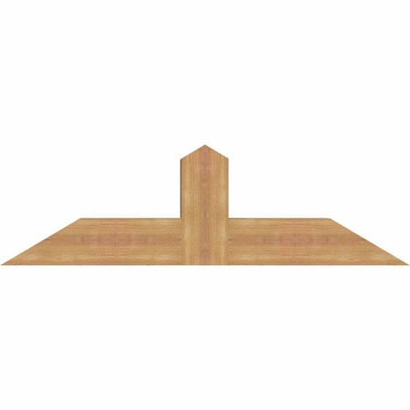 Ekena Millwork Portland Smooth Timber Gable Bracket, Western Red Cedar, 48"W x 14"H x 5 1/2"D x 5 1/2"F, 7/12 Pitch GBW048X14X0606POR00SWR